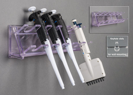 Wall Pipette Rack-4 Pip/2 Multichannel or 5 Pip/1 Multichannel