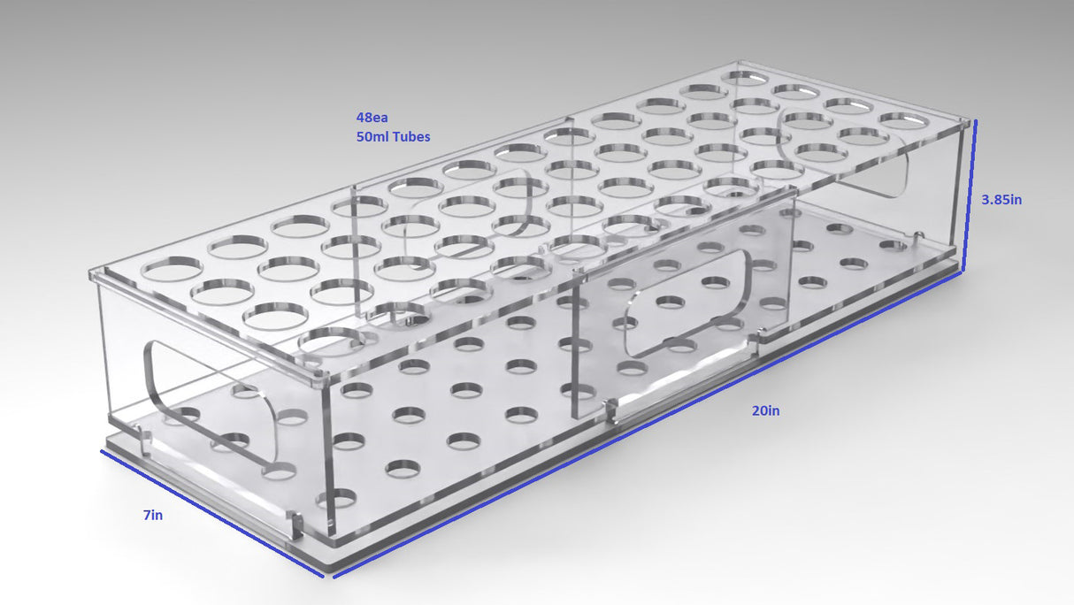 50ml Conical Tube Freezer Rack-7x20in