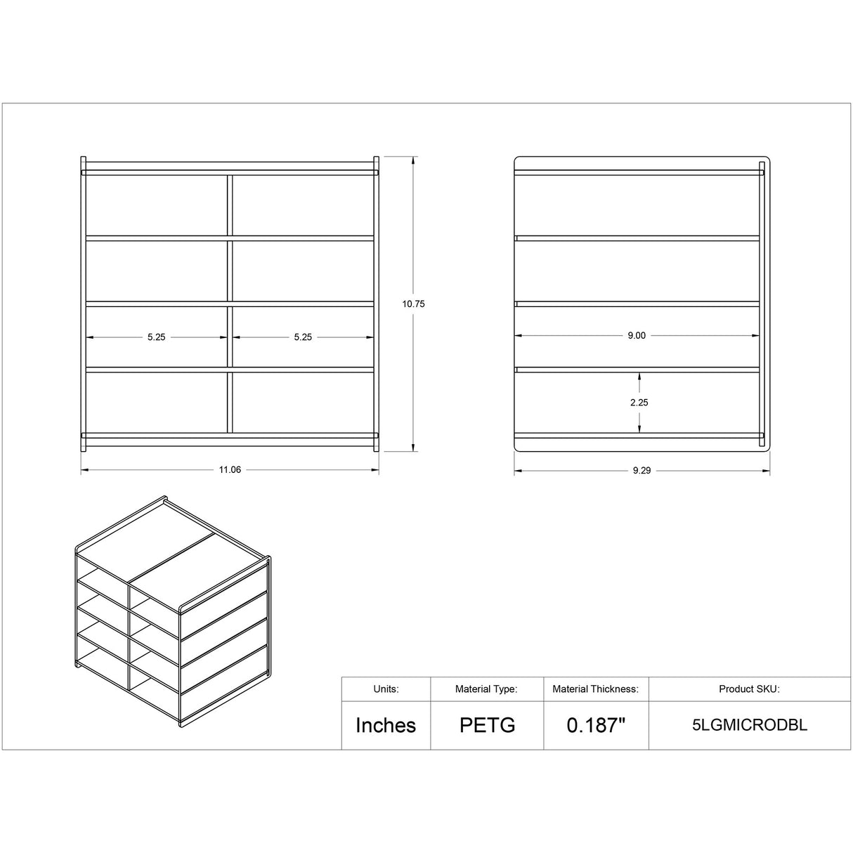 Small Microtube Rack Holder-8 Position