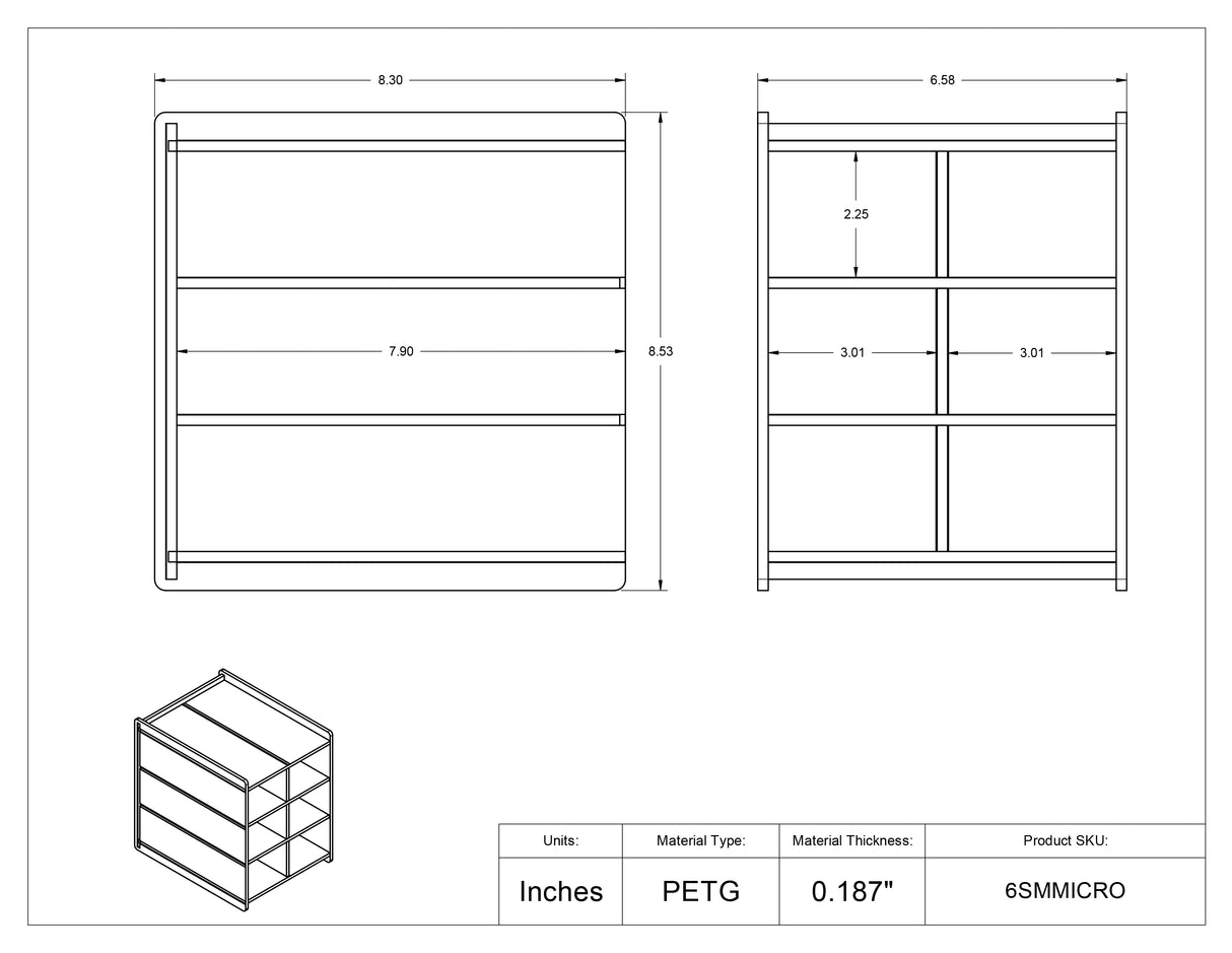 Small Microtube Rack Holder-8 Position