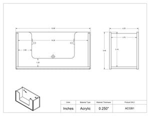 Acrylic Glove Box Holder