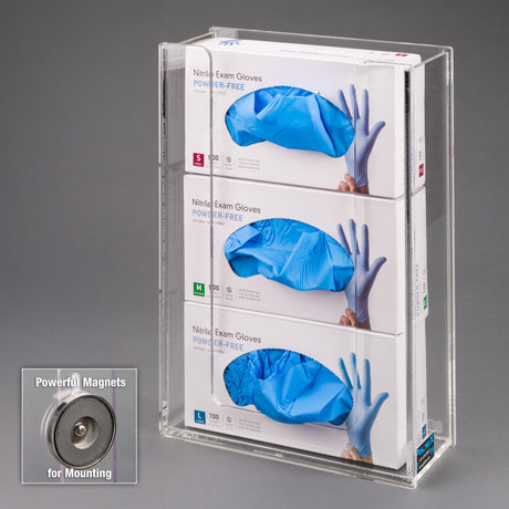 Acrylic Glove Box Holder (Magnets)