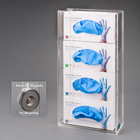 Acrylic Glove Box Holder (Magnets)