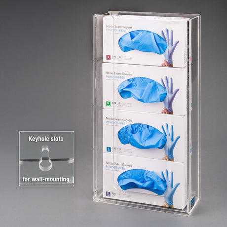 Acrylic Glove Box Holder (Wall Mount)