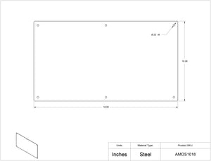 AMOS Plate-10X18in, Silver