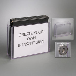 3 Ring Binder Holder with Sign Magnet Mount 3 Ring Binder Holder with Sign Magnet Mount
