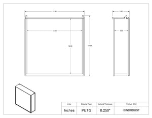3 Ring Binder Holder with Lid