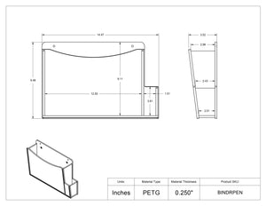 3 Ring Binder Holder/Pen Holder