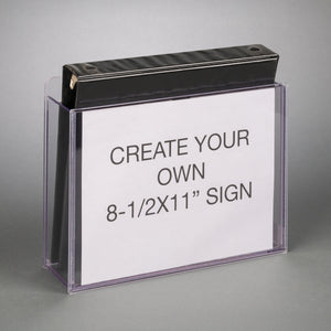 3 Ring Binder Holder with Sign