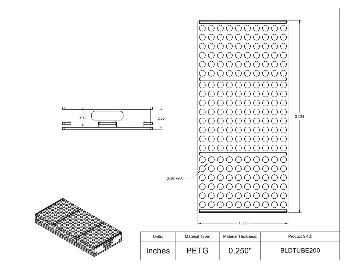 Blood Tube Carrier Rack
