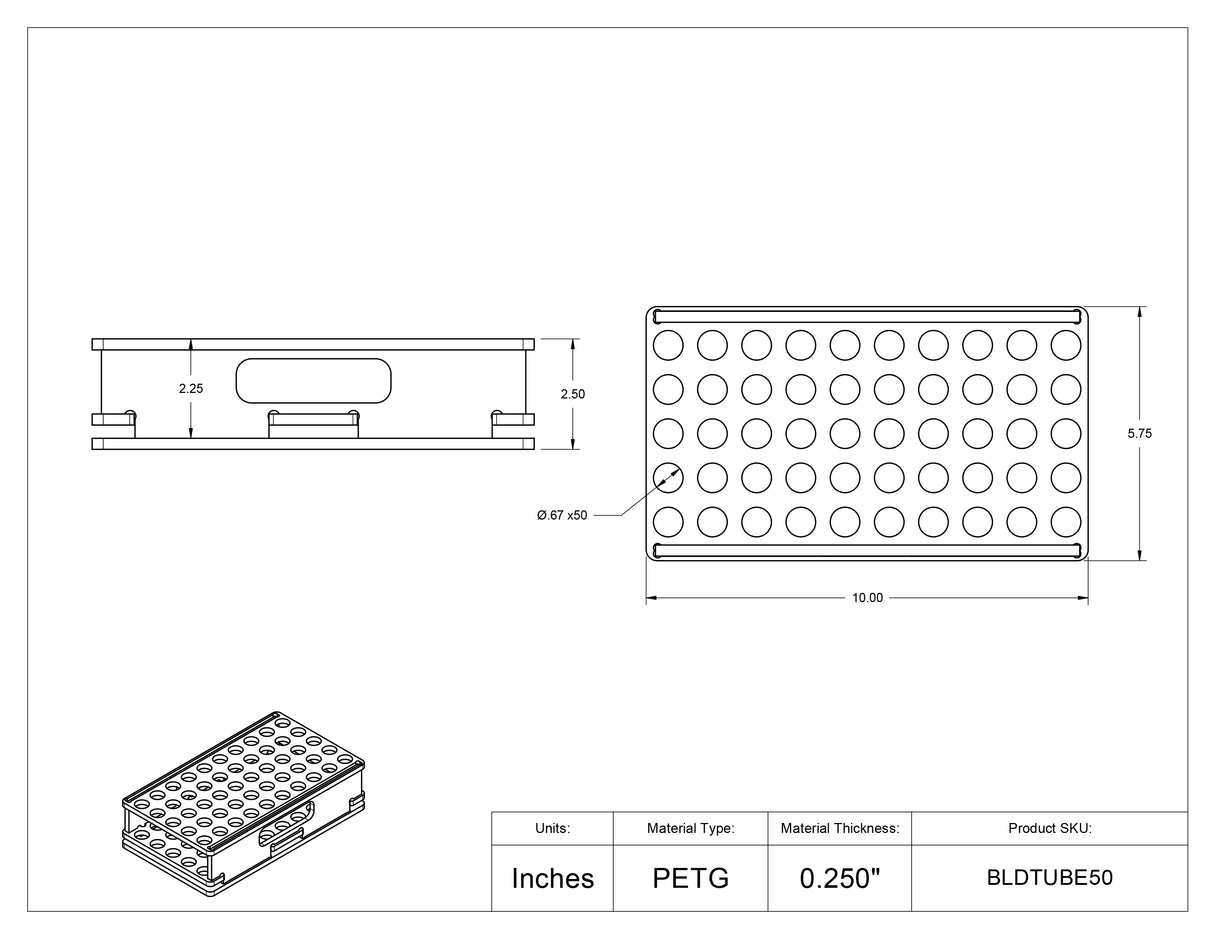Blood Tube Carrier Rack
