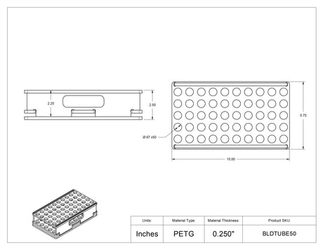 Blood Tube Carrier Rack