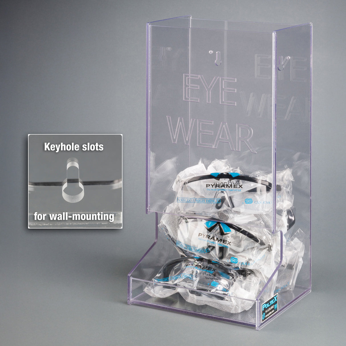 Bulk Protective Eyewear Dispenser - 25 in.