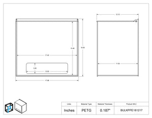 Bulk PPE Dispenser - 18 in. x 12 in. x 17 in.