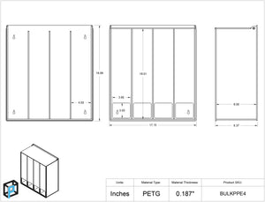 Bulk PPE Dispenser-4 Position