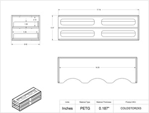 Cold Storage Rack - 4 Boxes Deep