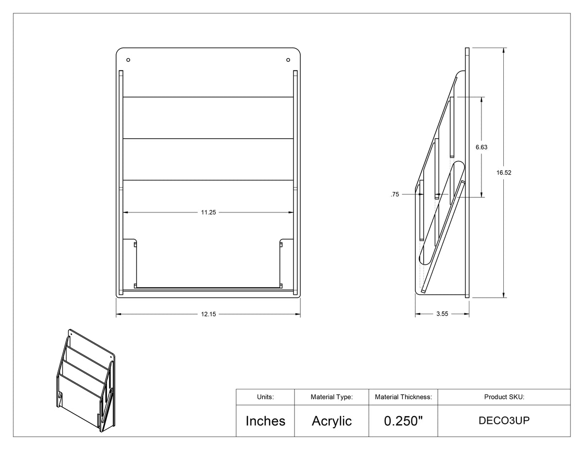 Deco 3up Doc Holder