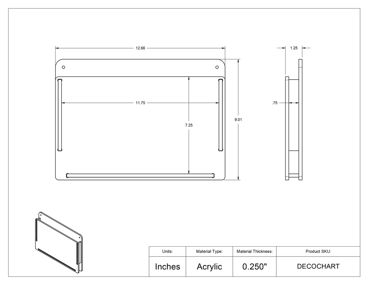 Deco Chart Holder