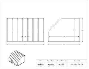 Deco Vert Align File Holder