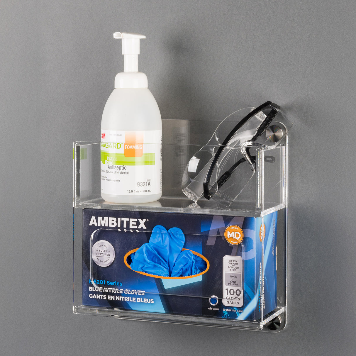 Deco Glove Box Holder with Bin