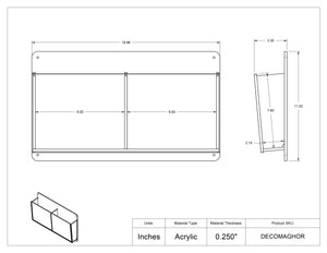Deco Horizontal Magazine Rack