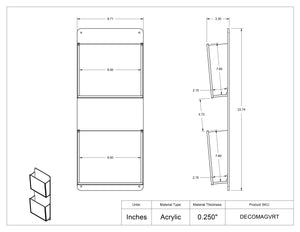 Deco Vertical Magazine Rack