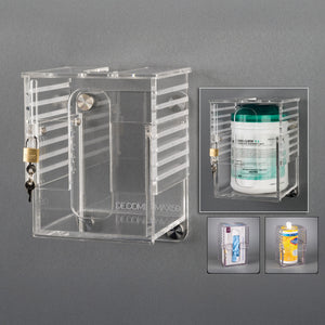 Deco Universal Wipe Cannister Holder-Adjustable, Lockable
