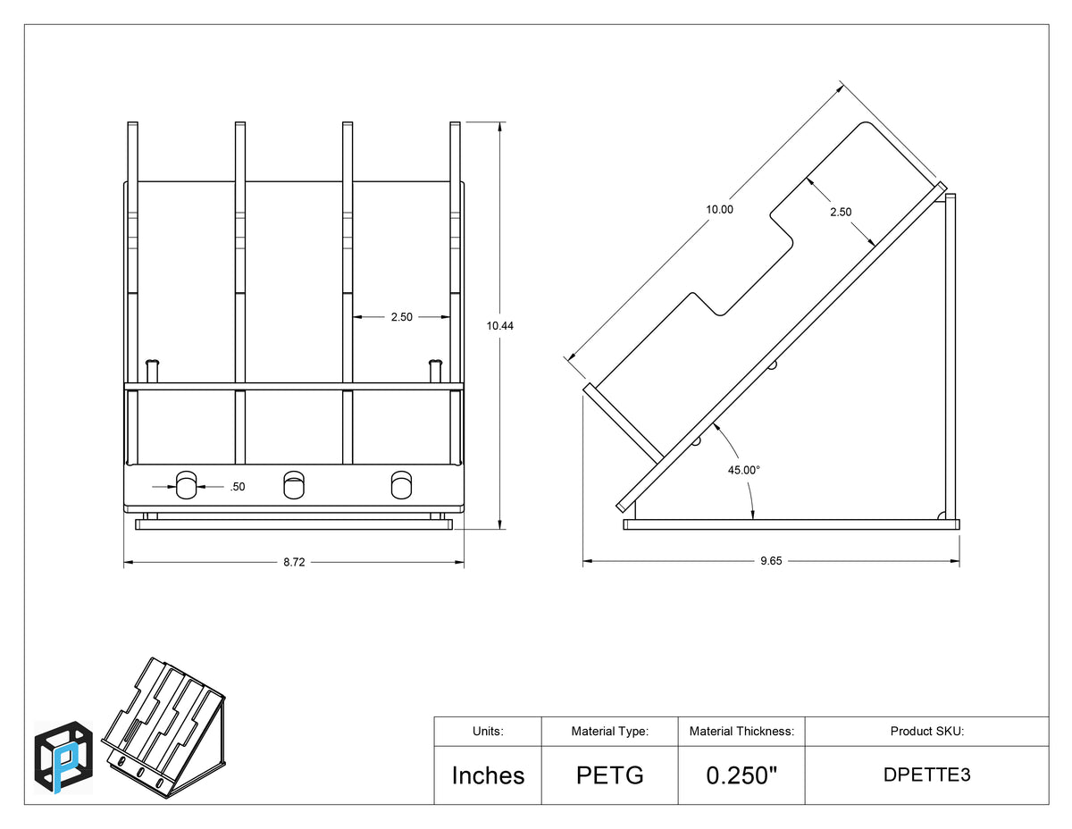 Dispensette Rack-3 Position