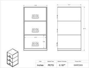 3 Drawer Tower