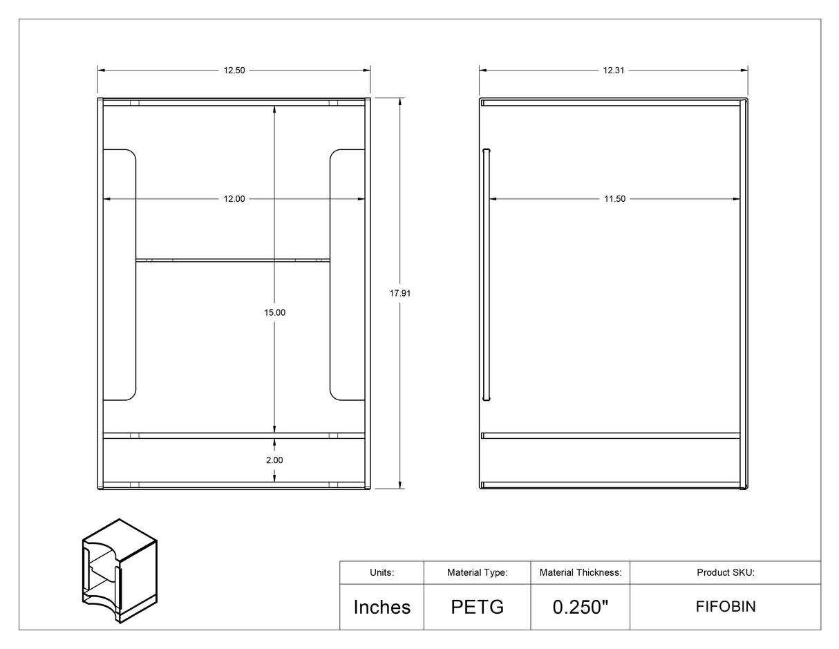 FIFO Binder Bin
