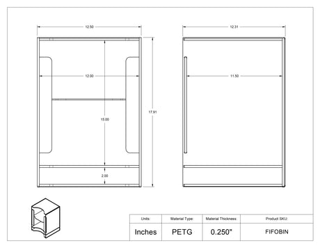 FIFO Binder Bin