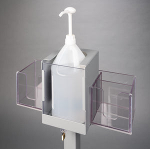 Gallon Hand Sanitizer Stand-Steel, Locking