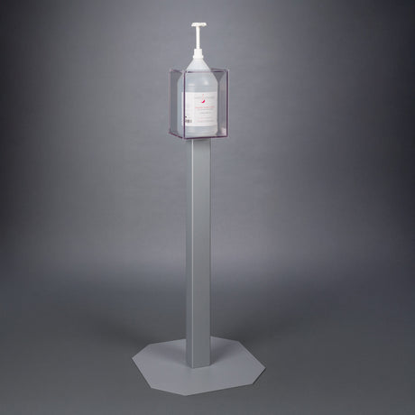 Gallon Hand Sanitizer Stand-Steel, Locking