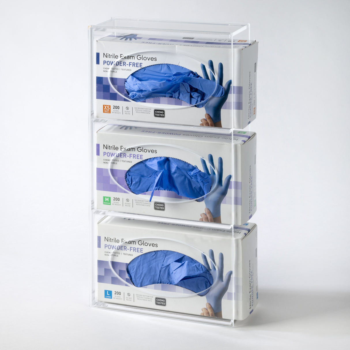 Acrylic Glove Box Holder Wall Mount