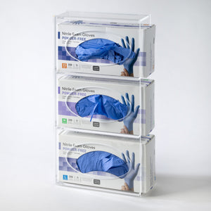 Acrylic Glove Box Holder Wall Mount