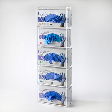Acrylic Glove Box Holder Wall Mount