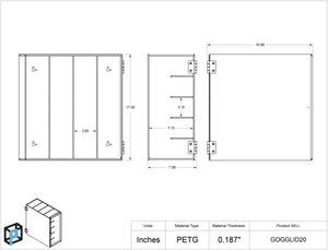 Goggle Holder 20 Position with Door