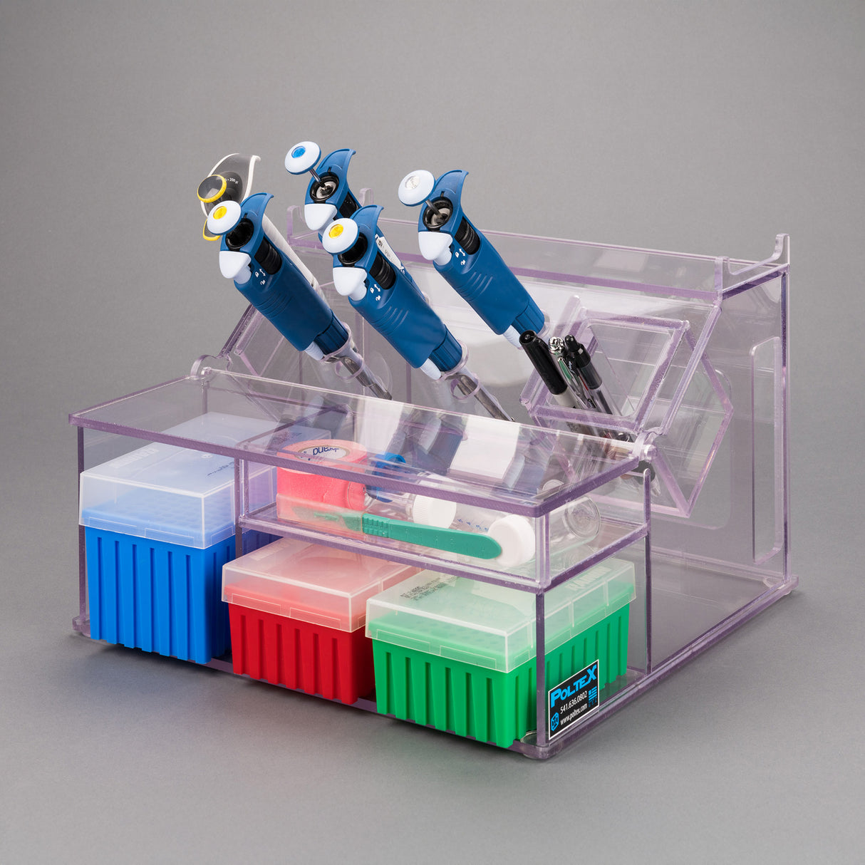 Pipette Stand-Pens, Tips, Storage Bin