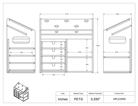 HPLC Benchtop Organizer/Caddy