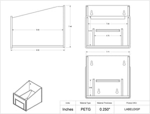 Label Dispenser with Slide Cutter