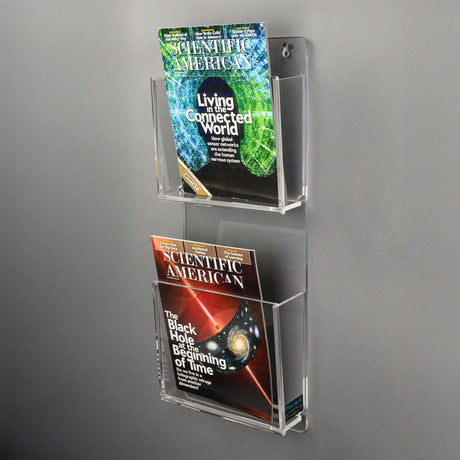 2 Pocket Magazine Rack