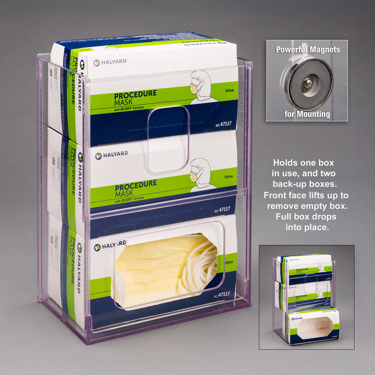 Visual Management Mask Box Holder-3 Box