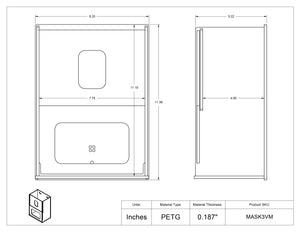 Visual Management Mask Box Holder-3 Box