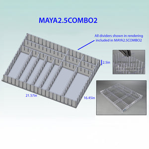 Med Cart 2.5 inch Tall Comb