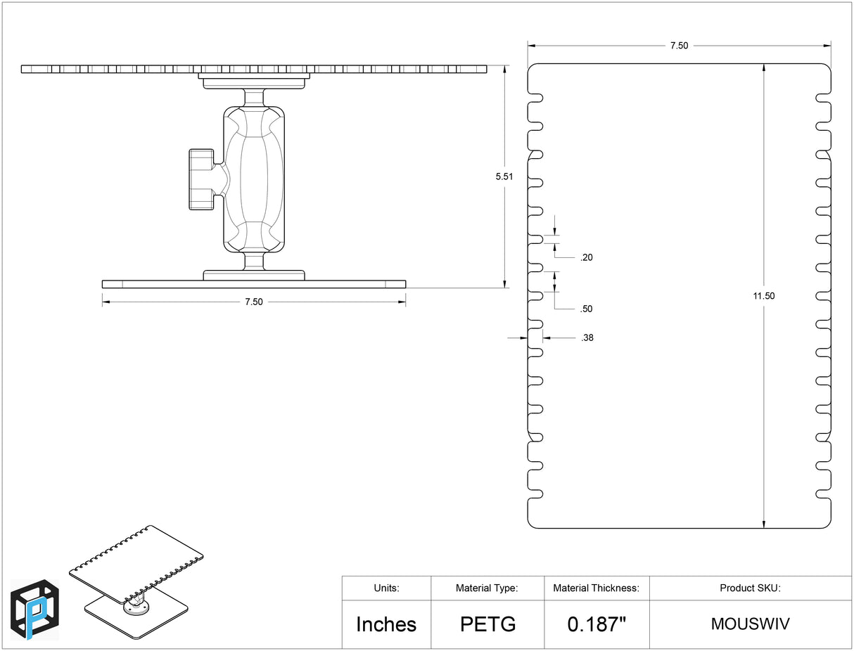 Mouse Surgery Swivel Platform
