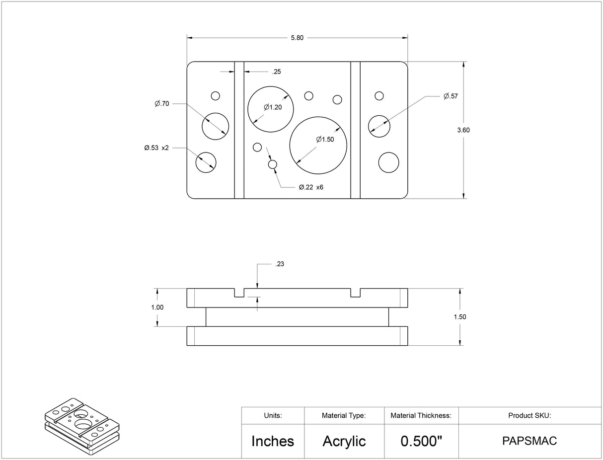 Pap Smear Procedure Holder ACRYLIC