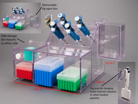 PETG Pipetting Station-Tip Receptacle, Storage