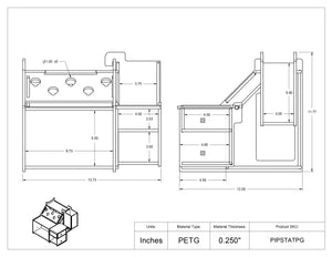 PETG Pipetting Station-Tip Receptacle, Storage