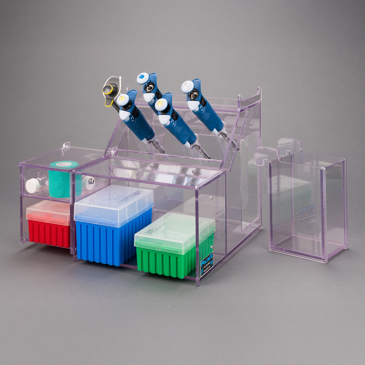 PETG Pipetting Station-Tip Receptacle, Storage