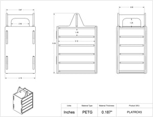 Microtiter Plate Carrying Caddy - 5 slot